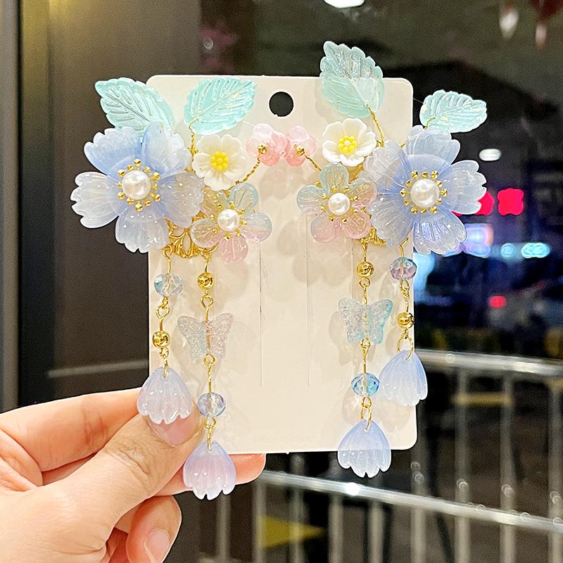 Ancient Style Tassel Hanfu Hair Accessories for Women & Girls - Chinese Princess Hair Clips