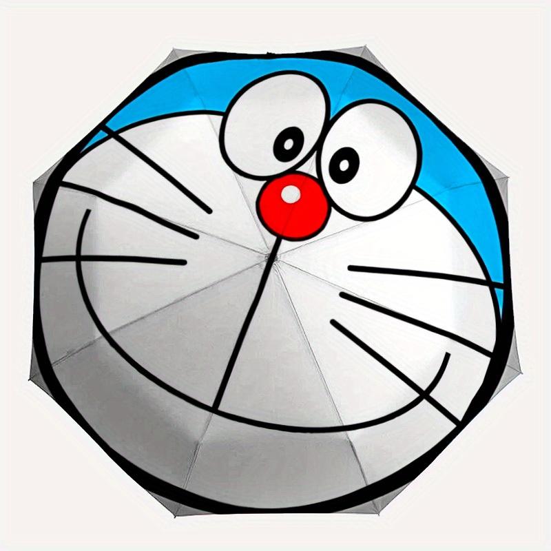 

1pc Doraemon Auto Umbrella Durable Iron Frame & Plastic Handle, Gift for Men & Women, Sturdy Construction,Playful Design y250826105