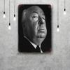 Alfred Hitchcock Decor Vintage Metal Signs Tin Signs Captain Poster Decor for Bar Pub Club Man Cave Wall Decoration