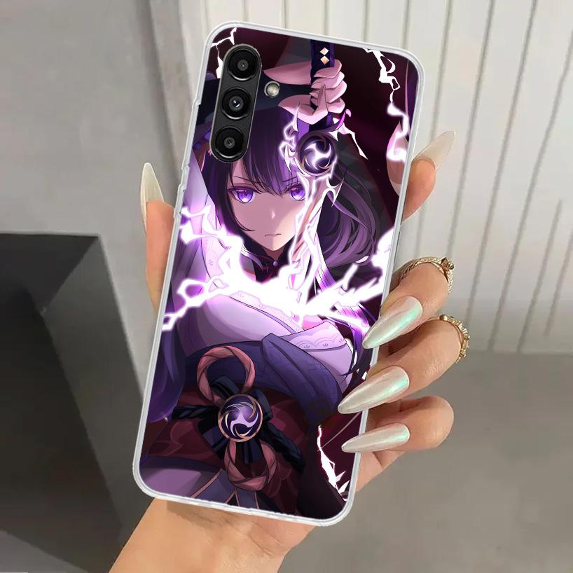 Raiden Shogun Genshin Impact Phone Case for Samsung Galaxy A17 A16 A37 A26 A36 A57 A56 A15 A25 A35 A55 A14 A24 A34 A54 A13 A23 A