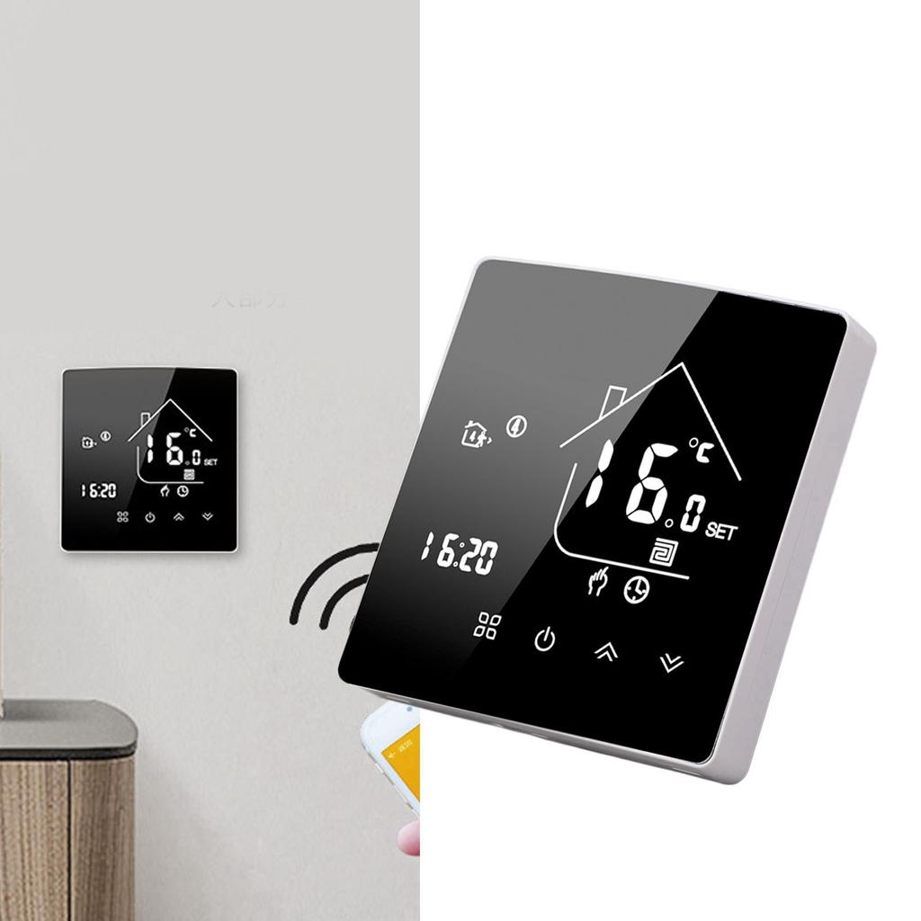 Digital Thermostat App Voice Control LCD Touch Screen Intelligent Electric Heating Temperature Controller for Home 95‑240V