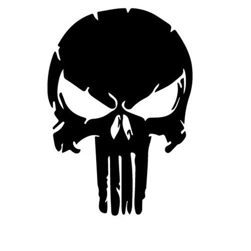 Personalized Reflective Car Sticker Skull Electric Car Motorcycle Decoration Car Sticker