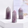 Beautifully Authentic Pink Tourmaline Tower Quartz Crystal Point Wand For Reiki Healing