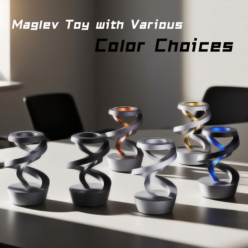 Anti-Stress Metal Gyroscope Spinner - Floating Visual Toy For Adults, Kids & Gift Giving Fidget Toy