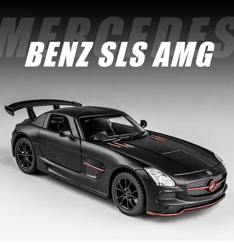 1:32 Mercedes-Benz SLS Alloy Model Car Metal Diecast Car Simulation  Toy Car Collection GiftsFashion Ornament Collection Gift