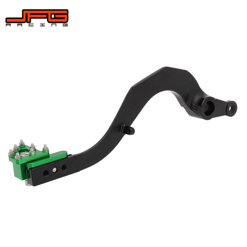 Motorcycle CNC Shifter Shift Rear Foot Brake Pedal Lever For KAWASAKI KX250F 2009-2018 KX250 -