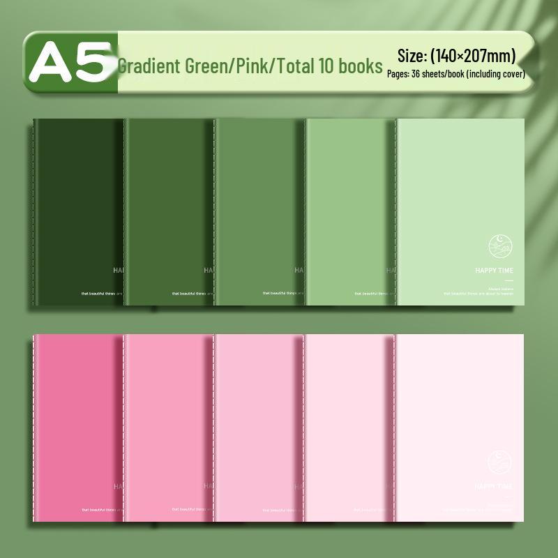 B5 Gradient Color Softcover Notebook for Junior and High School Students
