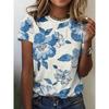 Casual American 3D Printed Short Sleeved T-shirt