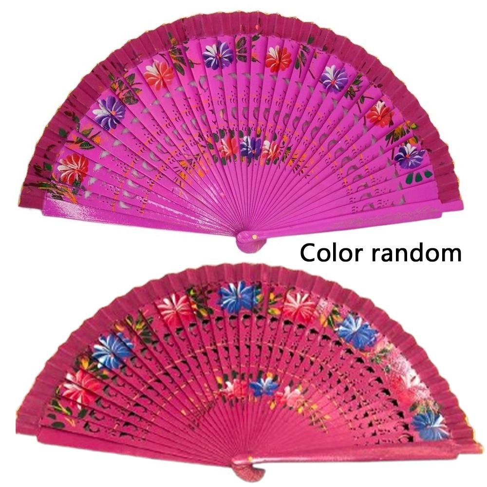 Double Sided Painted Hollow Out Home Decoration Classical Wedding Favors Folding Fan Decoration Crafts Party Supplies Dance Fan