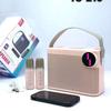 With Dual Microphone Karaoke Speaker Bluetooth 5.3 Wireless Microphone Speaker  Family Party