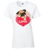 Men's Ladies Valentines Day T-Shirt Dog Lover Pug T-Shirt Funny Cute
