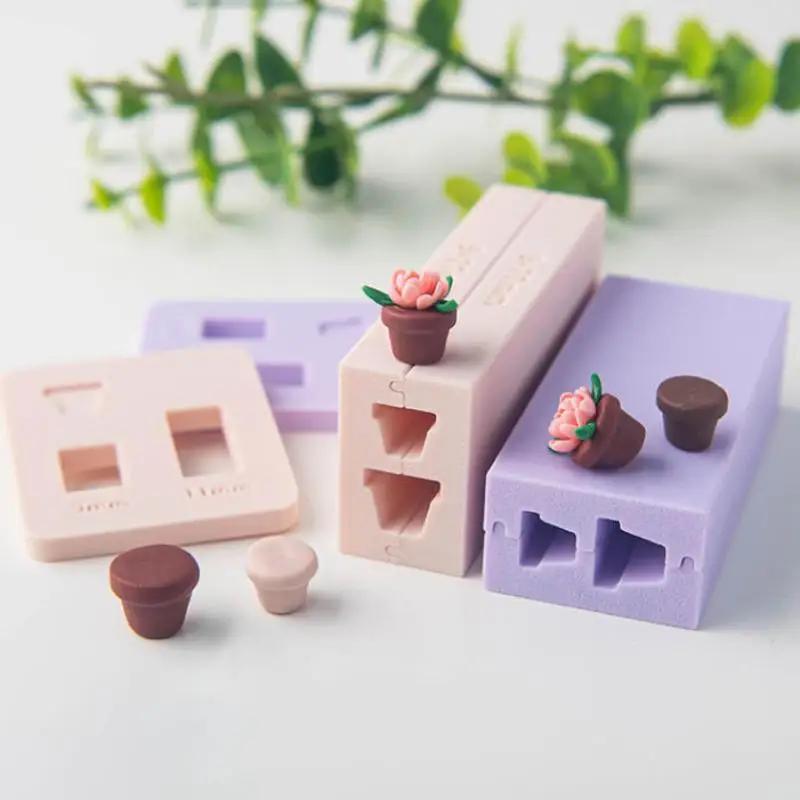 Weiche Ton Polymer Clay Blumentopf Perlenroller DIY Blumentopf Tonform Tonperlenherstellung Für Ohrringe Anhänger Schmuckherstellung