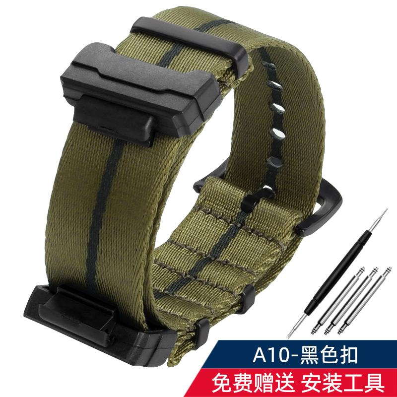 16mm Adapter+ Conversion Nylon Strap For Casio Gshock GA120 GA100 5600 GWM5610 DW6600 Watchband Accessories