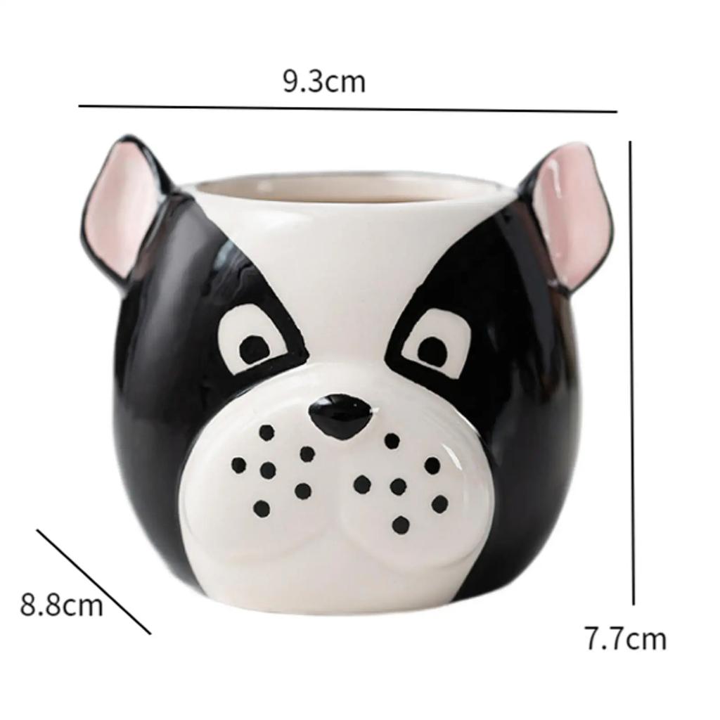 Flower Pot Ceramic Cartoon Animal Flower Pot Cute Dog Series Cartoon Succulent Flower Pot Home Gardening Pot Plant