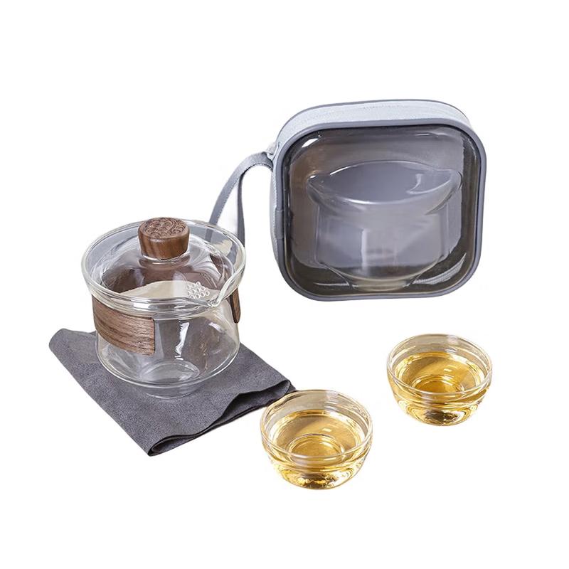 Yunyan Glass Travel Tea Set