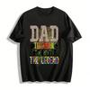 Papa De Man De Mythe De Legende Luipaardprint Grafisch T-shirt Puur katoenen T-shirt