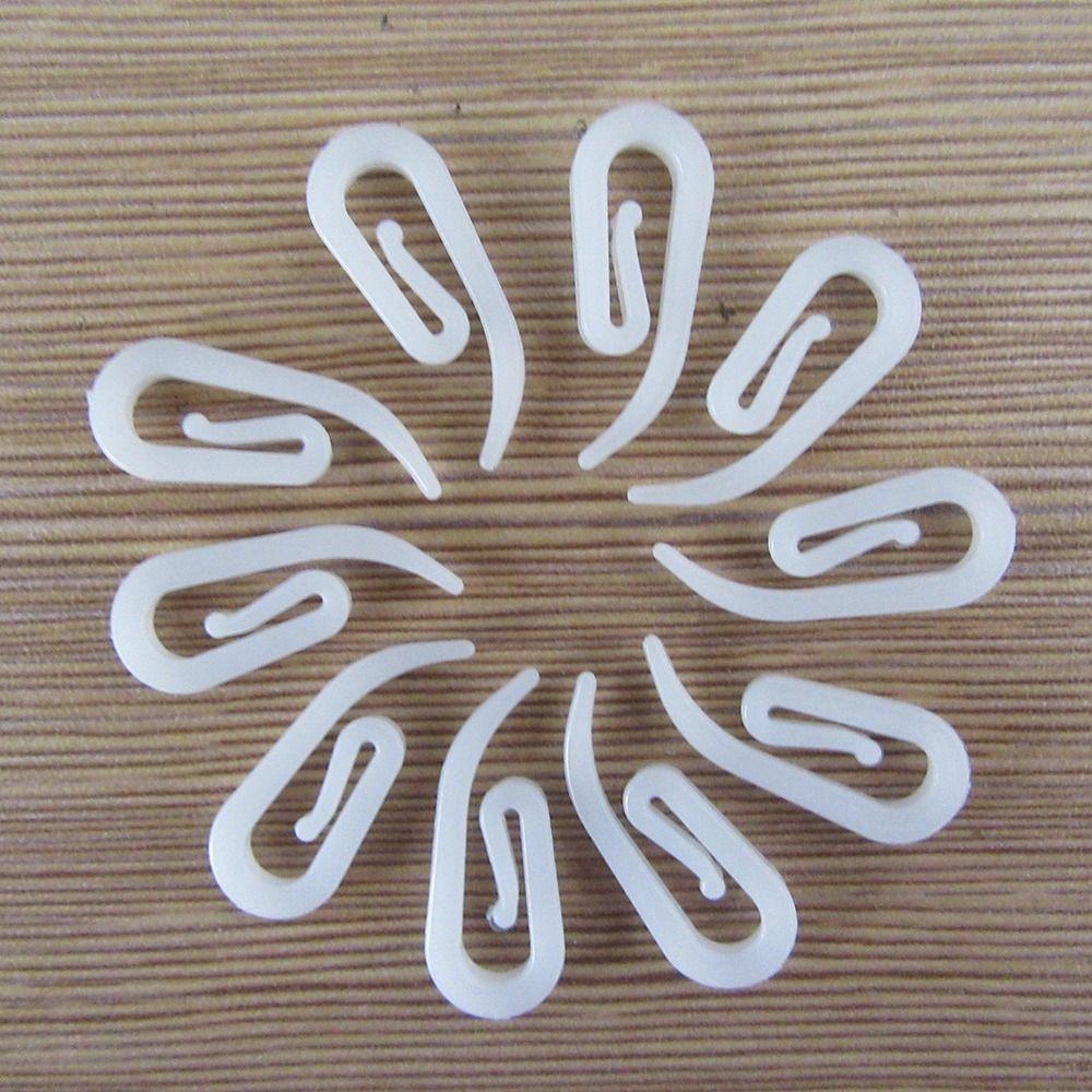 50pcs Wide Range Of Application Plastic Accessories Smooth And Polished Comma Hook  Home