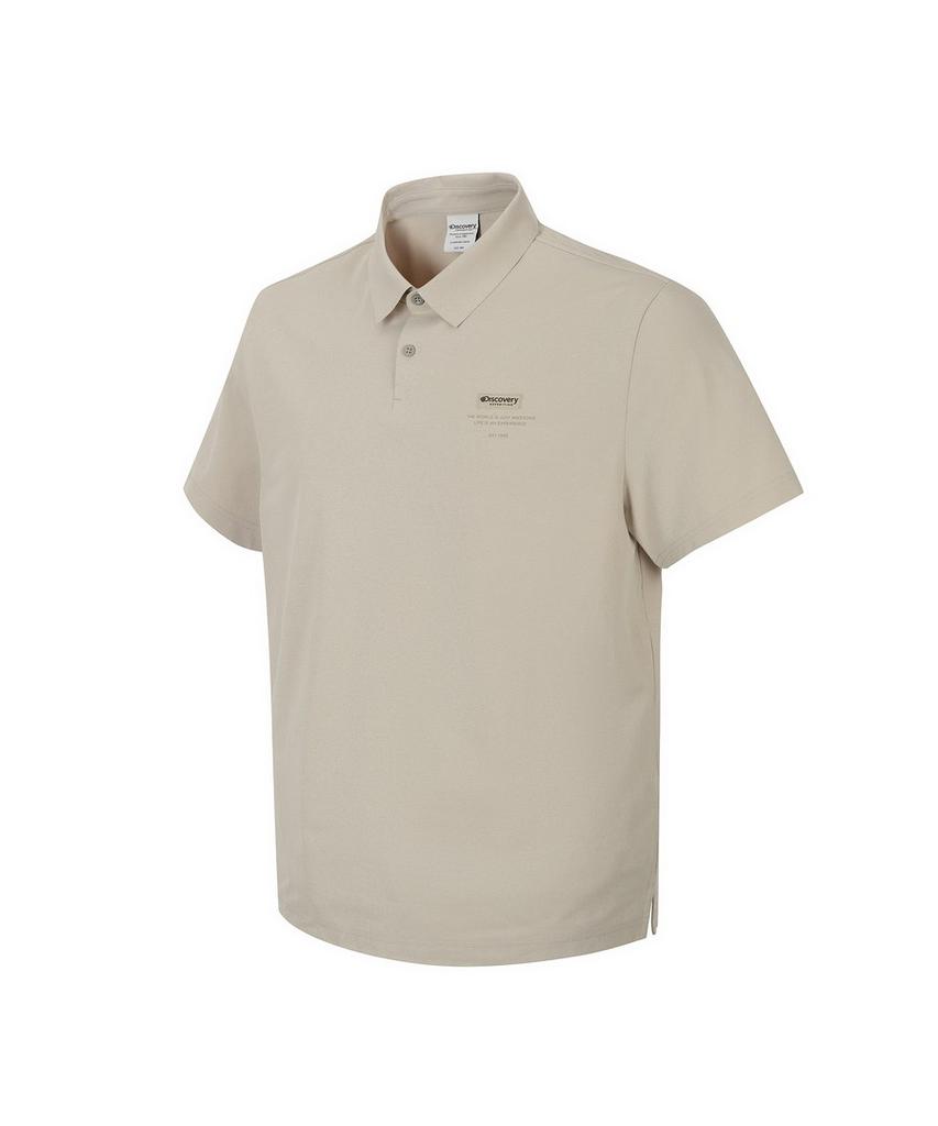 DISCOVERY EXPEDITION Men'S Hot Melt Polo Shirt (Beige2)