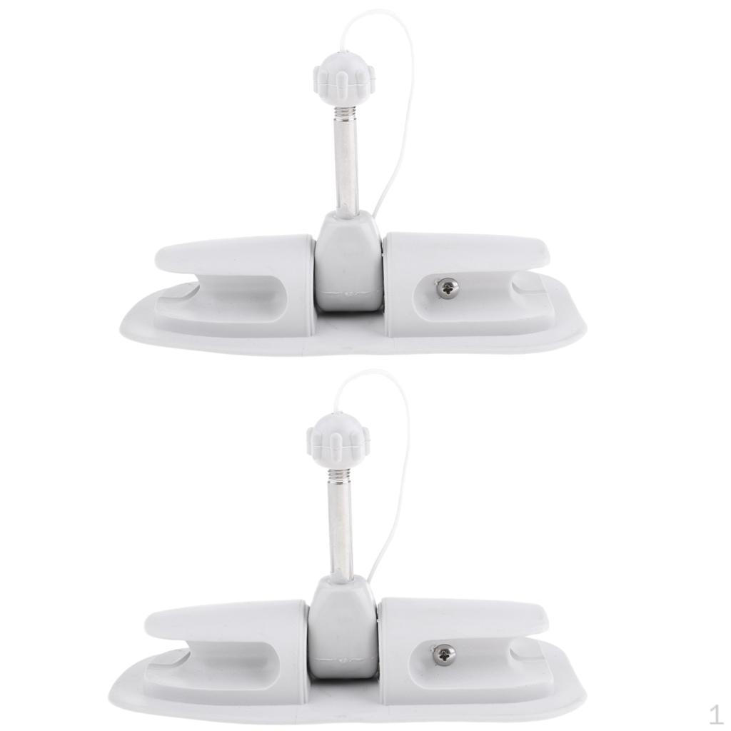 

2Pcs Gray Inflatable Boat Oar Lock Kayak Canoe Raft Watercraft Parts Replacement Accessories