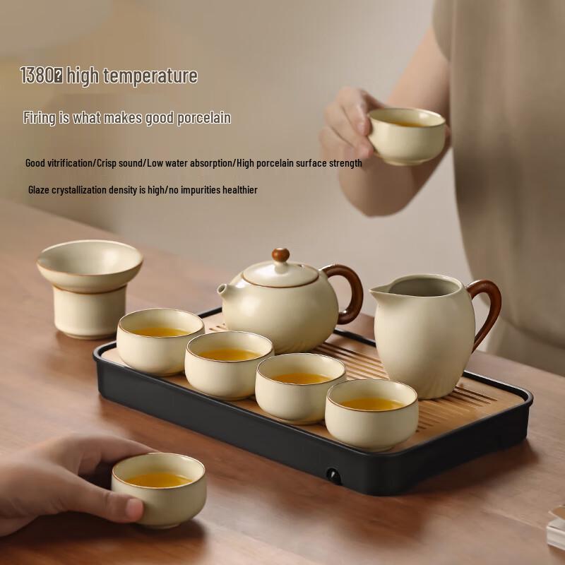 Shang Yan Fang Ru Kiln Portable Gongfu Travel Tea Set