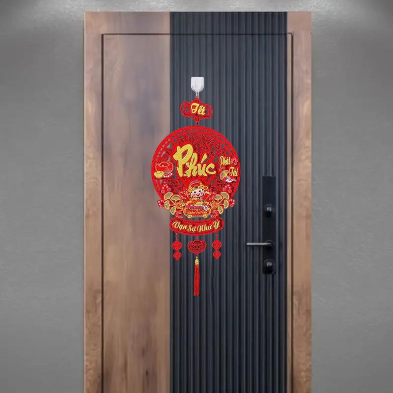 1PC Hanging Spring Festival Lunar New Year Pendant Traditional Tassel Pendant Ornament Gifts Good Lucky Charm 2025 Tet