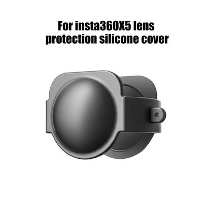 Silicone Lens Cap for Insta360 X5 X4 Lens Protector Case Cover for Insta 360 X5 X4 Action Camera Anti-scratch Cover Accessories