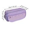 Large Capacity Multi-Compartment Pencil Case Durable Wear-resistant Stationery Organizer Multi Layer Polyester Pen Storage Pouch