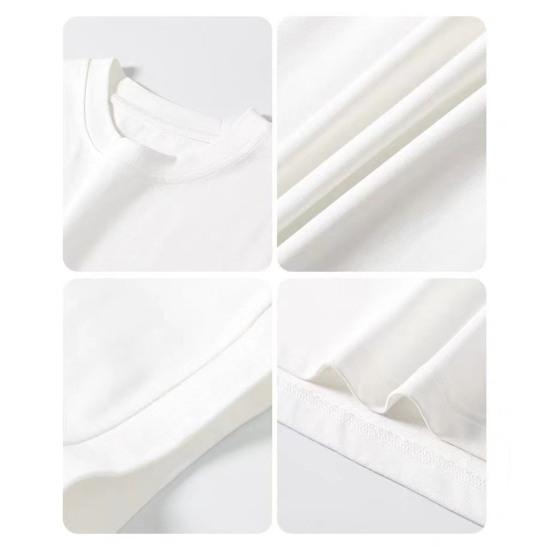 Men's Leaf Print T-shirt Cotton Round Neck Short-sleeved Top Summer Casual Loose Tee Shirt for Daily Life Sports Beaches