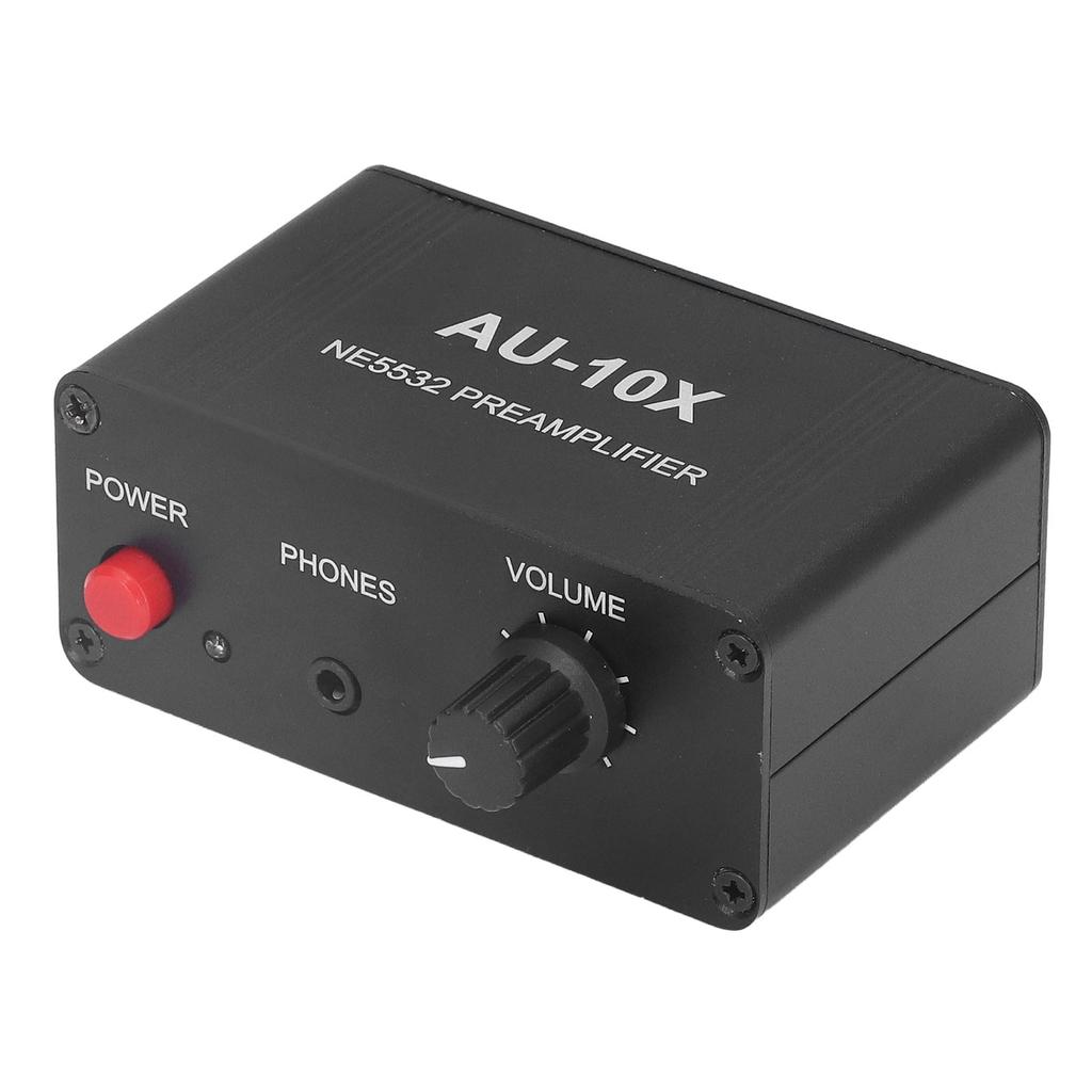 Headphone Amplifier 20Db Stereo Sound Signal Phono Preamplifier with 3.5MM Headphone RCA Input Outpu