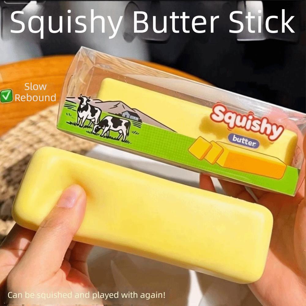 Sensory Fidget Butter Stick Squishy Crunchy Butter Bar Toy Slow Rebound Toy Children Gifts