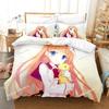 3d Anime Game Aria the Scarlet Ammo Bedding Set Printed With Pillowcase Bed Duvet Cover Soft Single Double Queen Super King Size