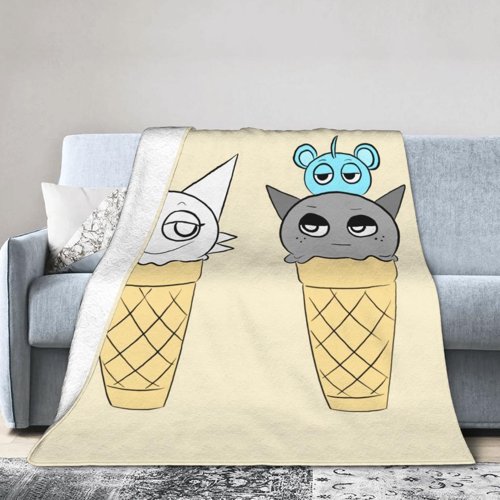 Sprunki Belzhu District Plush Blanket Girls Boys  Flannel Throw Blanket For Couch Chair Sofa Bed Warm Custom Quality Bedspread