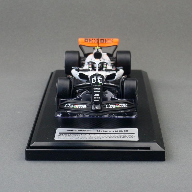 CCA Simulation 1:24 McLaren F1 Racing Car Model MCL60 Monaco Station 2023 Collection Diecast Miniature Voiture Man Boy Gift