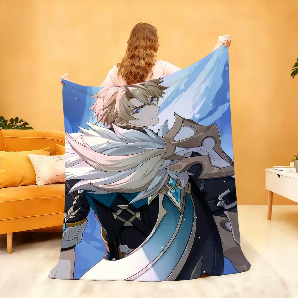 Hot Game Genshin Impact V Var ka Blanket For Soft Throw Blanket for Picnic Bed Sofa Home Bedroom Cozy Warm Comfortable