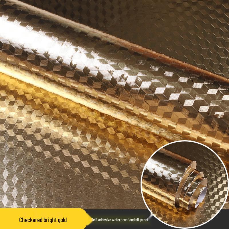 Waterproof Fireproof Oil-Proof Aluminum Tile Sticker for Kitchen Surfaces