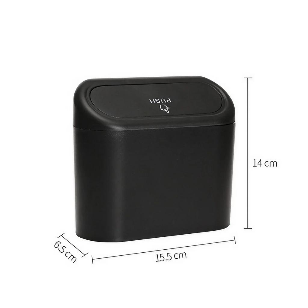 STONEGO Car Garbage Can with Sealed Lid, Interior Storage Box & Trash Bag for Auto Organizer Accessories & Clean Car