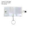 2-Inch Mini Keychain Photo Albums Glitter Transparent Pocket Scrapbooks for ID Photos Headshots Portable Kids Memory Keepers