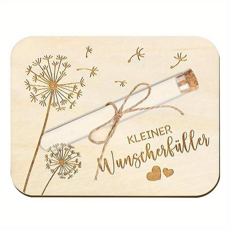 1Pc Wooden Wishing Wedding Gift Envelope Test Tube Crafts for Wedding Party Gifts