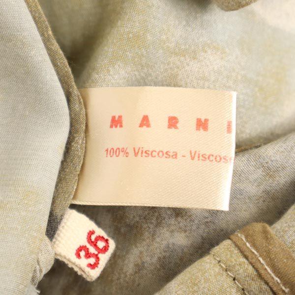 Marni Made In Italy Short Sleeve One Piece 36 Brown Women Used