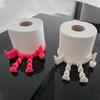 Dangling Leg Cartoon Toilet Paper Roll Holder Toilet Paper Dispenser 3D Printing Tissue Stand Bathroom Living Room Decor