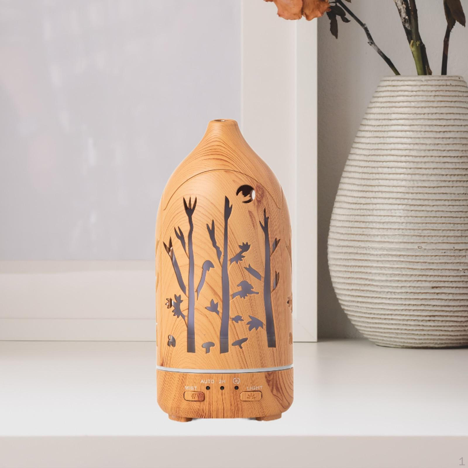 

Увлажнитель воздуха, диффузор эфирного масла, 7 цветов, настольный, 100 мл, низкий уровень шума, для дома Tree