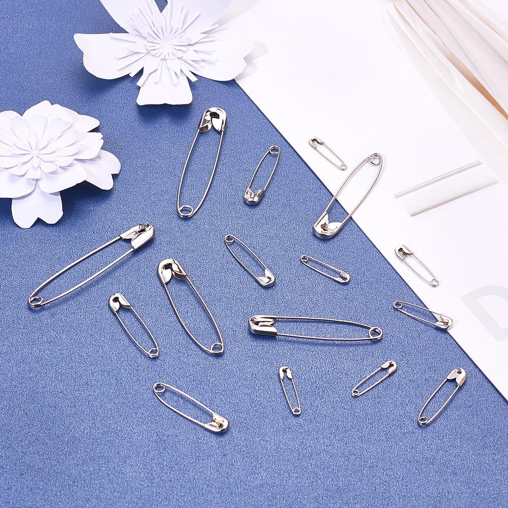 450pcs Safety Pins Decorative Large Practical Stainless Steel Safety Clasps Pin for Jewelry Making