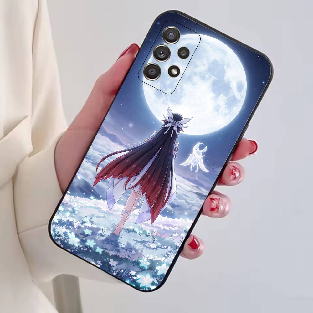 Genshin Impact Damselette Columbina Phone Case For Samsung S25,S24,S21,S22,S23,S30,Ultra,S20,Plus,Fe,Soft Silicone Black Cover