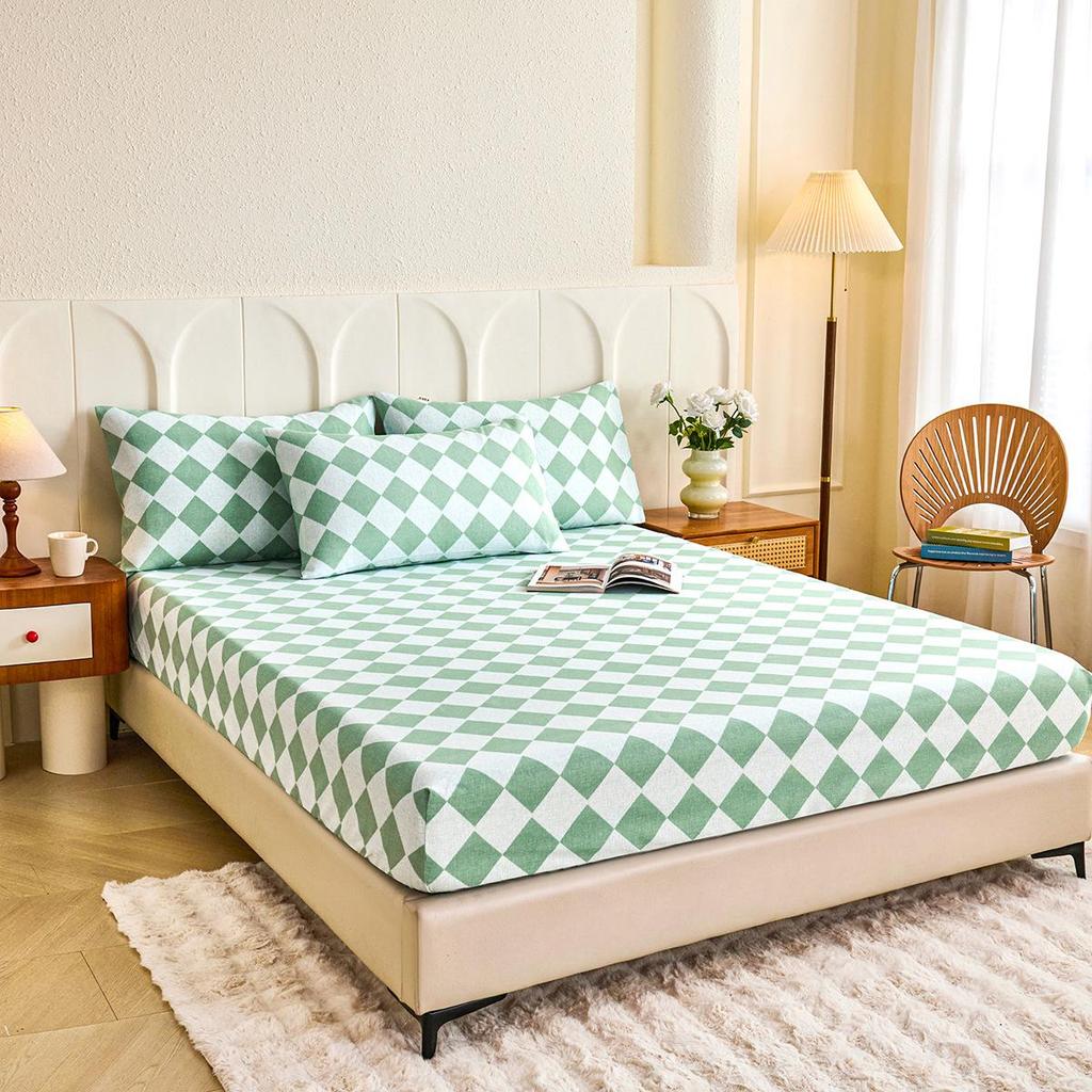 Cooling Summer Fitted Sheet: Thickened, Non-slip, Skin-friendly, Fully Enclosed, Washable Mat