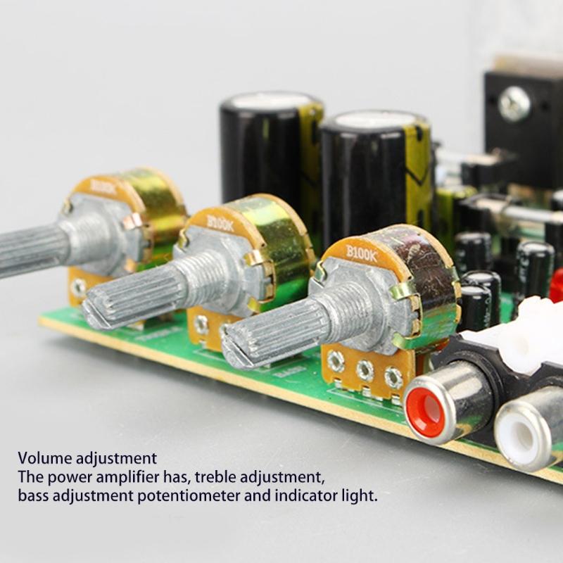 Stereo Audio Power Amplifier Board Module with Volume Control with 4558 Amp Typ HIFI Stereo Audio Power Amplifier