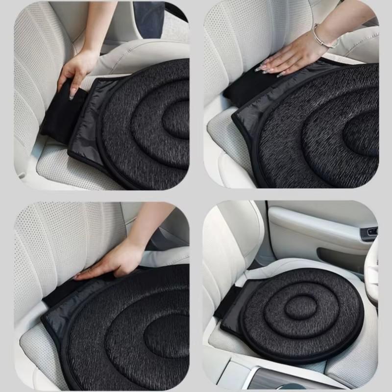 360-Degree Rotating Seat Cushion for Elderly & Pregnant, Ideal for Those with Back or Leg Issues  Non-Slip Car Seat Pad