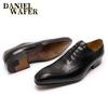 Fashion Luxury Brand Men's Oxford Formal Shoes Black Brown Pointed Toe Lace Up Office Business Wedding Genuine Leather Shoes for Men