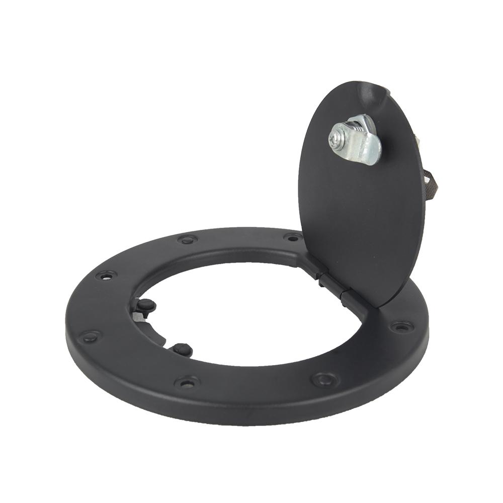 For Jeep Wrangler TJ 1997 - 2006 Rampage Locking Fuel Door Cover Billet Style Locking Fuel Gas Tank Cap Cover