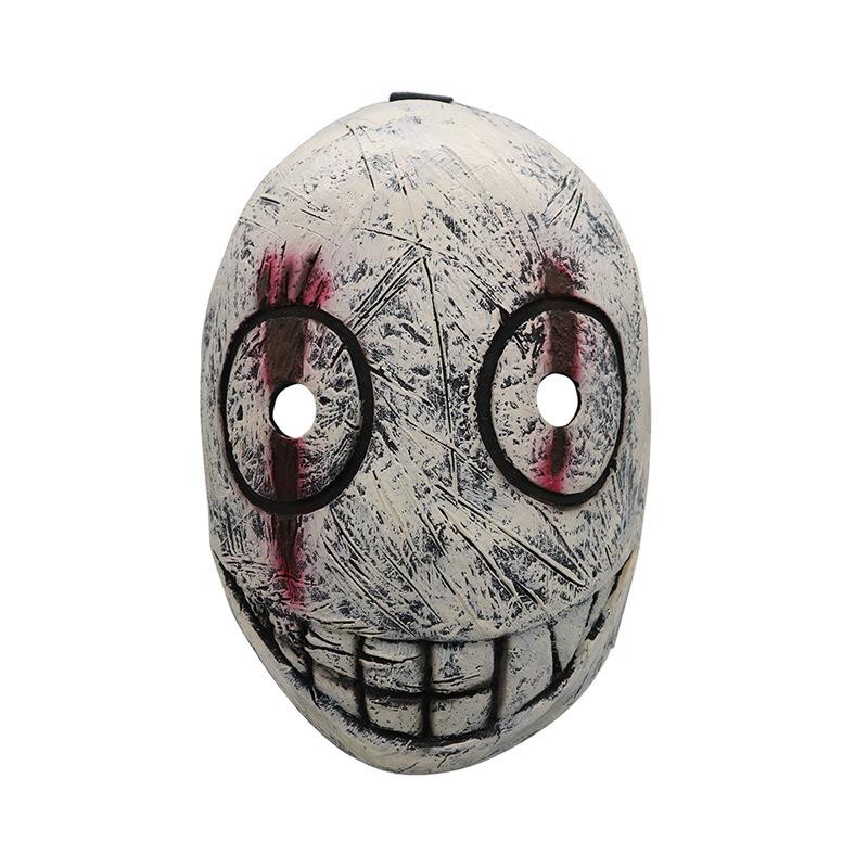 

Halloween Party Horror Butcher Half-Face Mask cos Dead by Daylight Legion Game Latex Mask серый