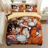 Японское Аниме Dragon Ball Постельное Белье Гоку Супер Сайян Пододеяльник Наволочка 2/3шт 3D Принты для Подростков Покрывало